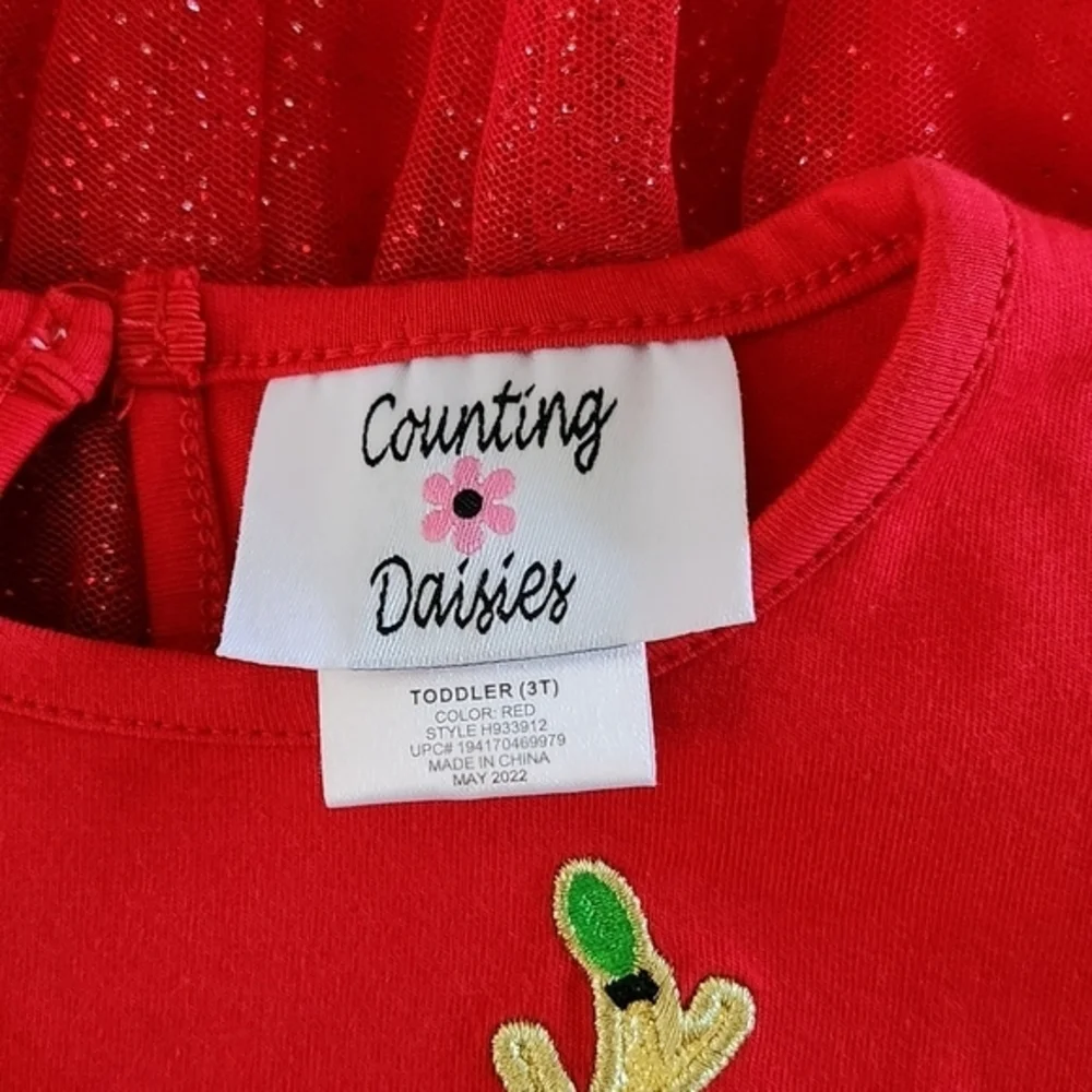 Counting Daises Reindeer Set Long Sleeve & Leggings with Ruffles‎ 2pcs